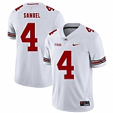 Ohio State Buckeyes 4 Curtis Samuel White Nike College Football Jersey Dzhi,baseball caps,new era cap wholesale,wholesale hats